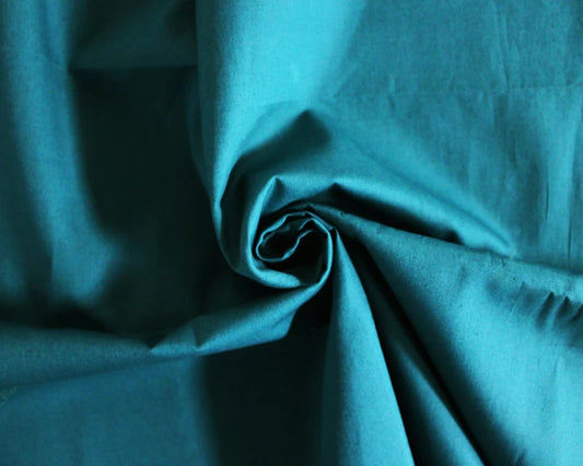 Plain Cotton Poplin - Teal