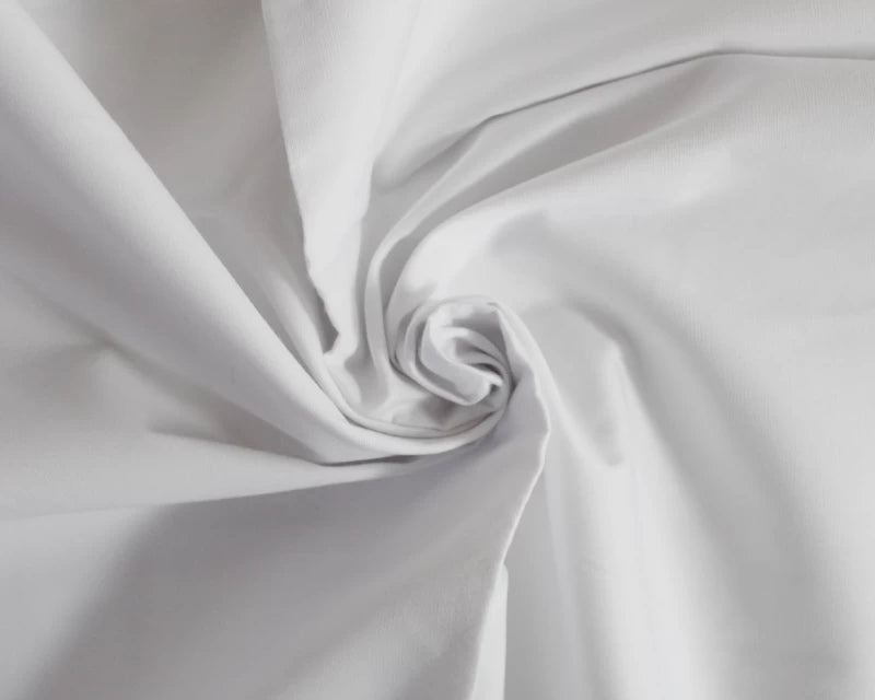 Plain Cotton Poplin - White