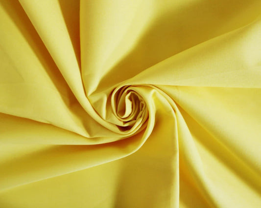 Plain Cotton Poplin - Yellow