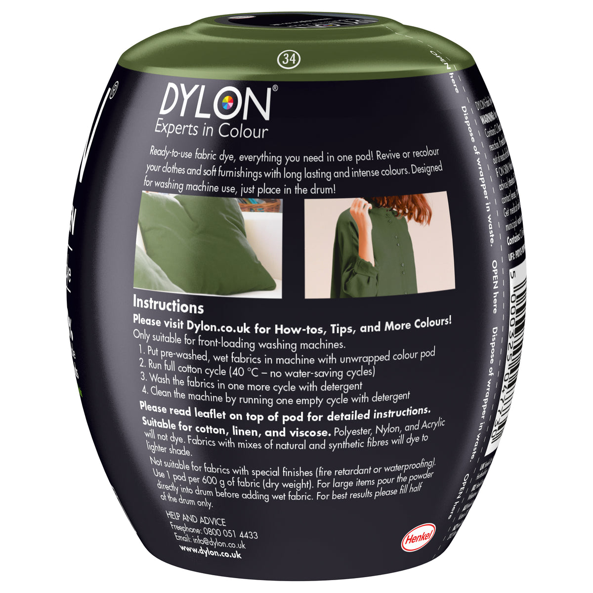 Machine Dye Pod: Olive Green