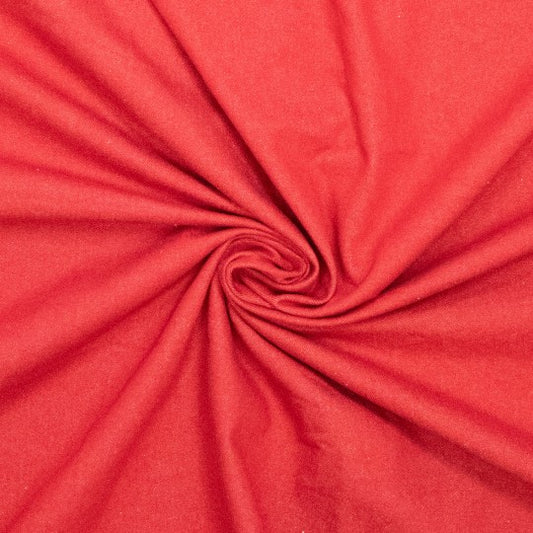 Red denim