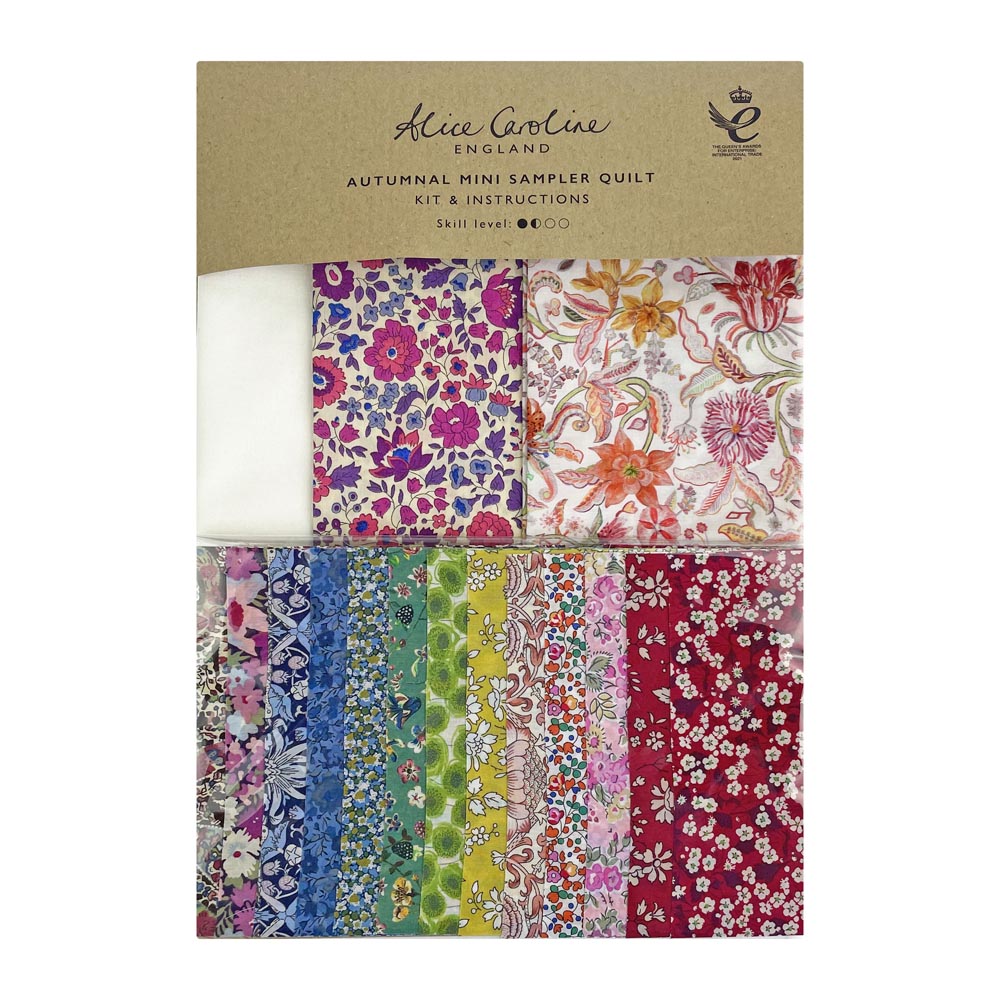 Alice Caroline - Liberty Tana Lawn Fabric Autumnal Mini Sampler Quilt Kit