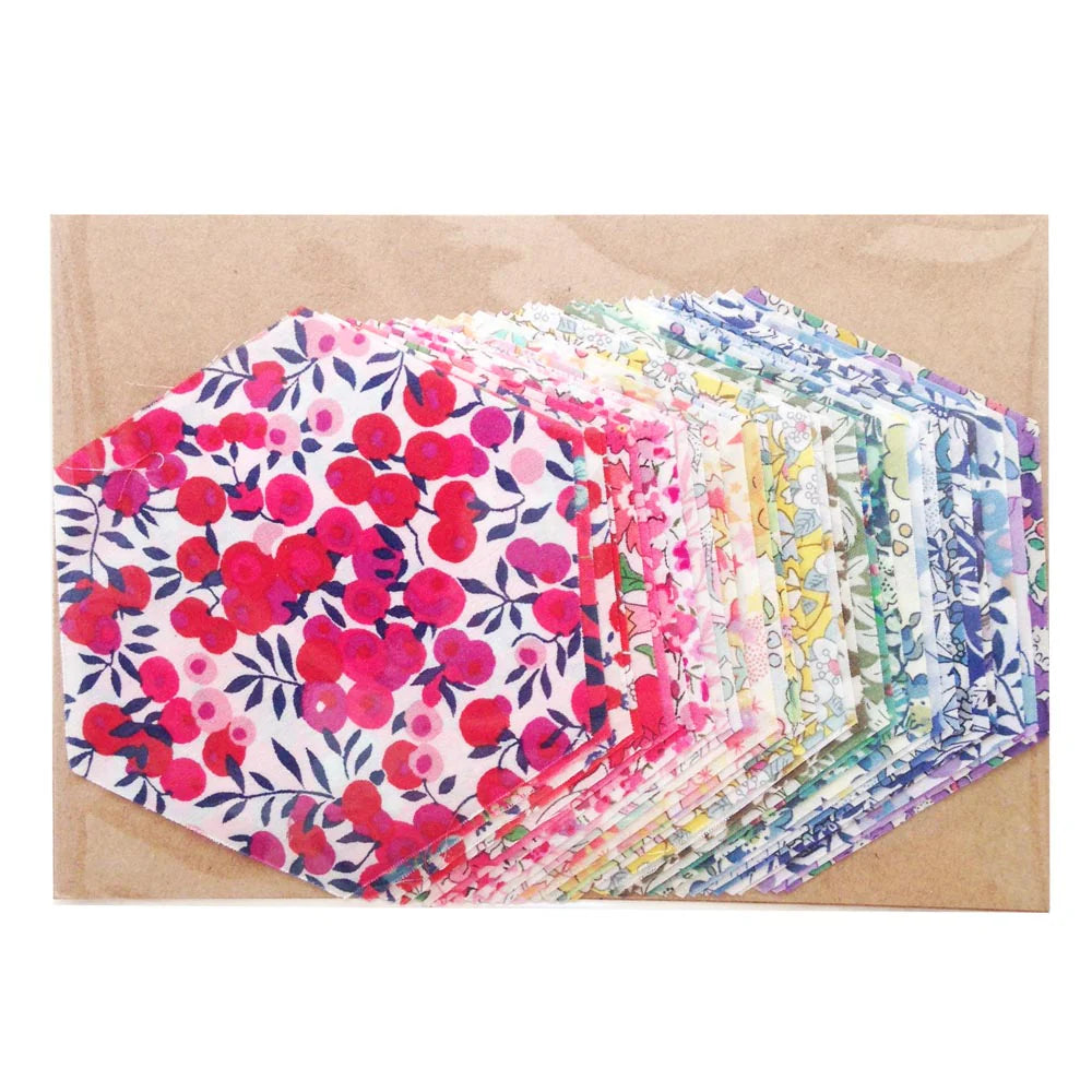 Alice Caroline - Liberty Tana Lawn® Hexagons – Rainbow Pack (30 Pieces, 1¾")
