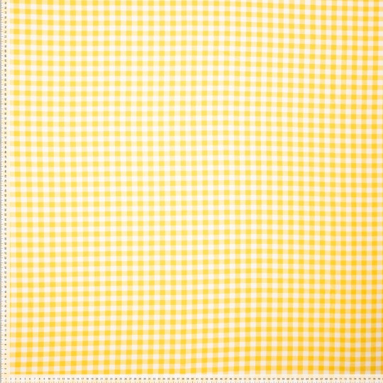 Yellow yarn dyed gingham