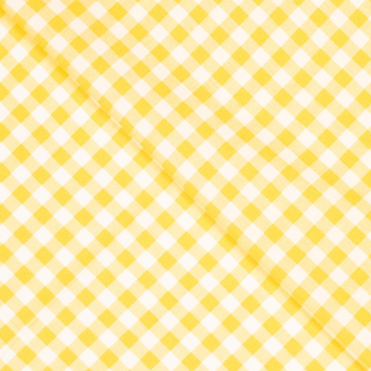 Yellow yarn dyed gingham