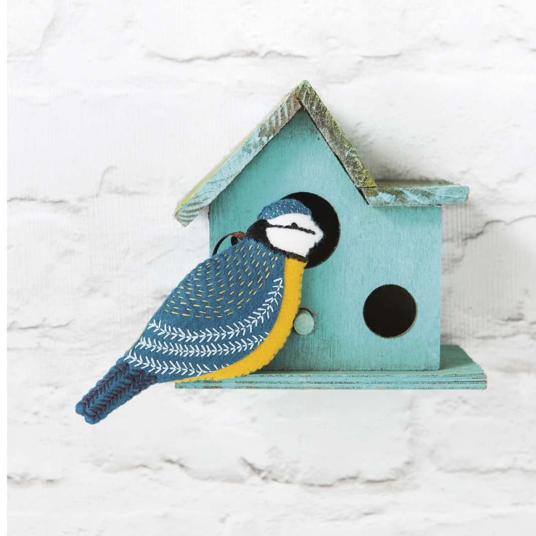 Felt Embroidered Birds Book