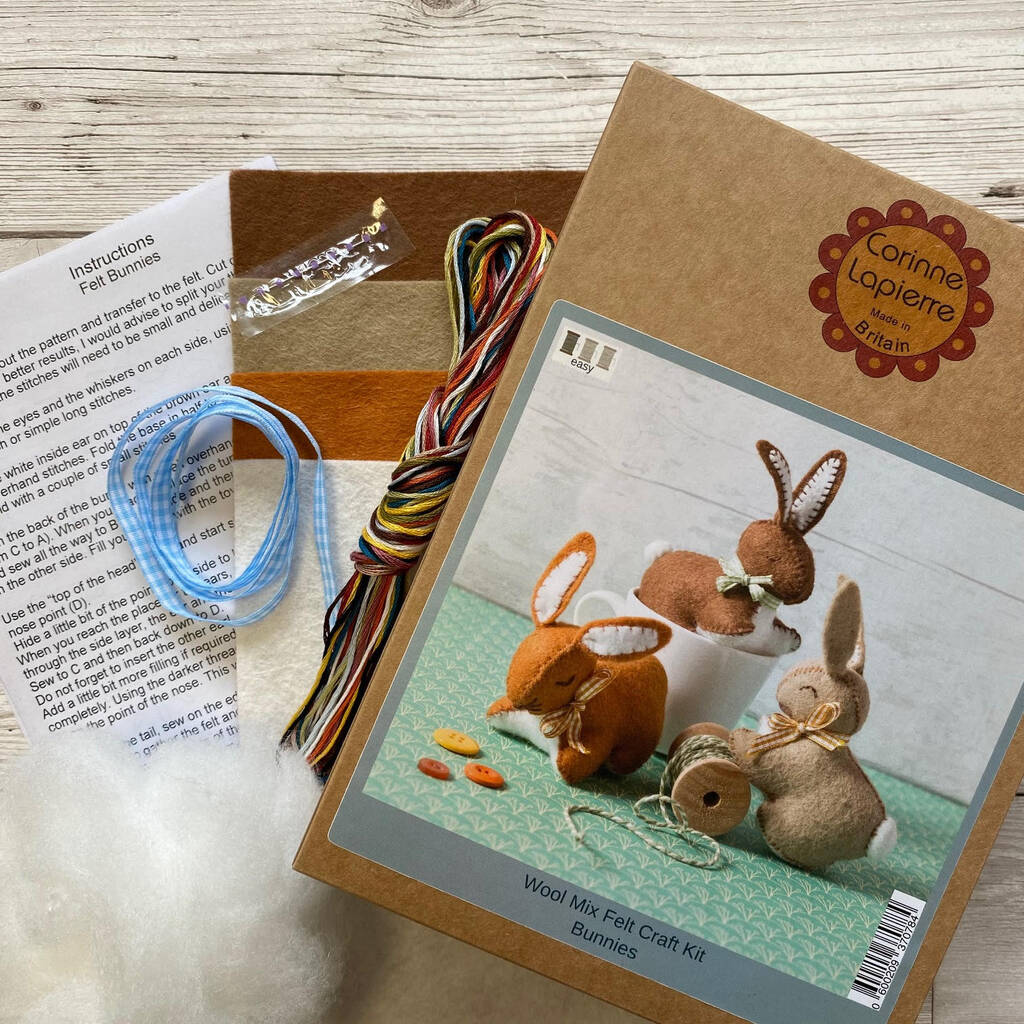 Bunnies Felt Craft Kit - Corinne Lapierre