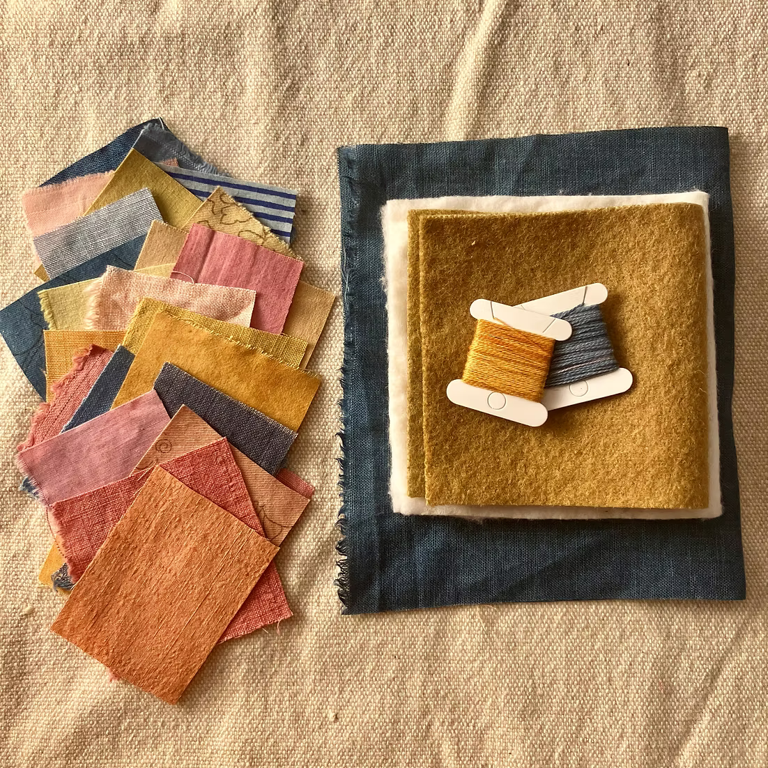 Wholecloth Studio - Needle Book Kit - Blues/oranges