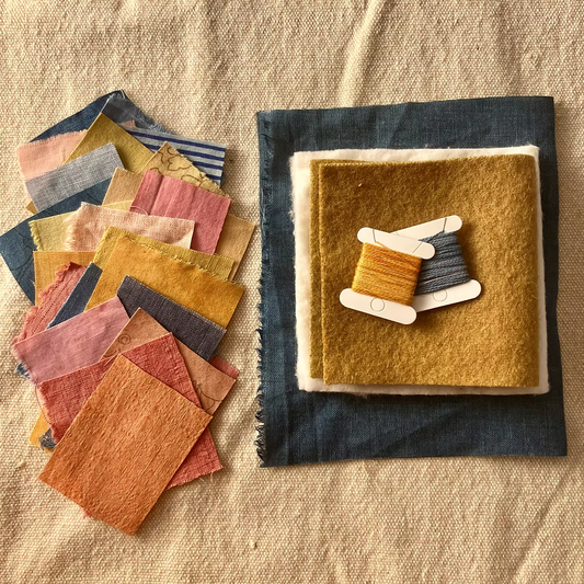 Wholecloth Studio - Needle Book Kit - Blues/oranges