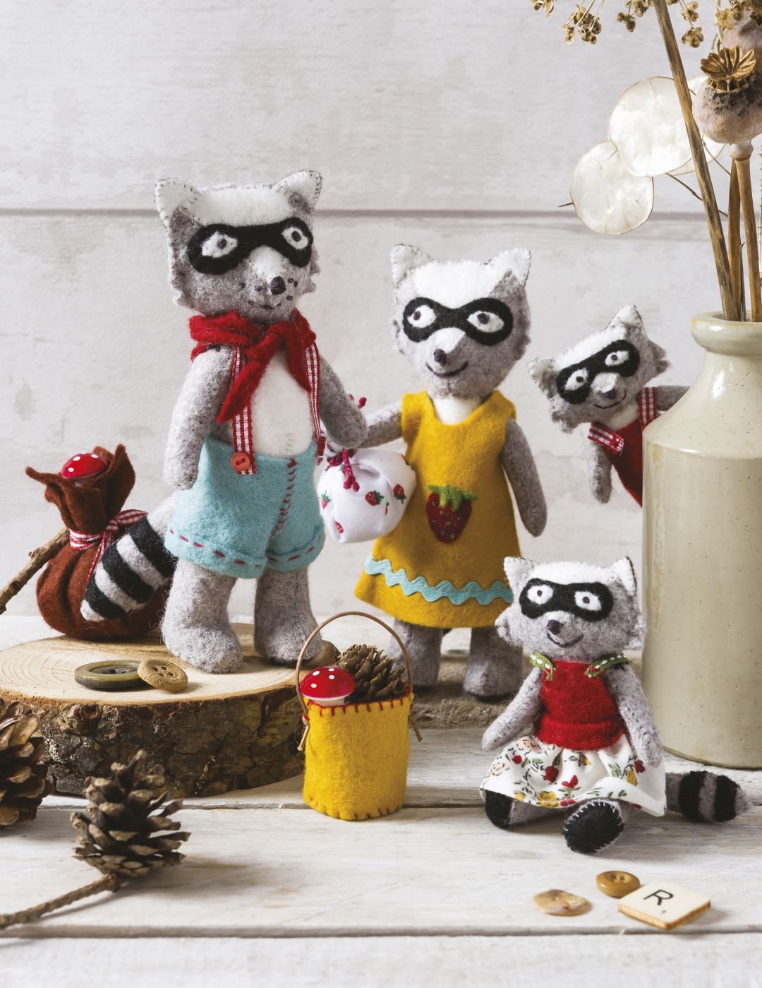 Felt Animal Families Book