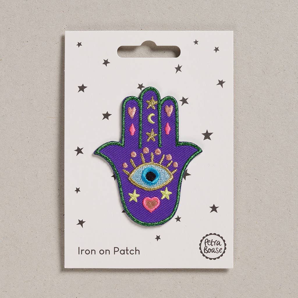 Lucky Hand Iron-On Embroidered Patch