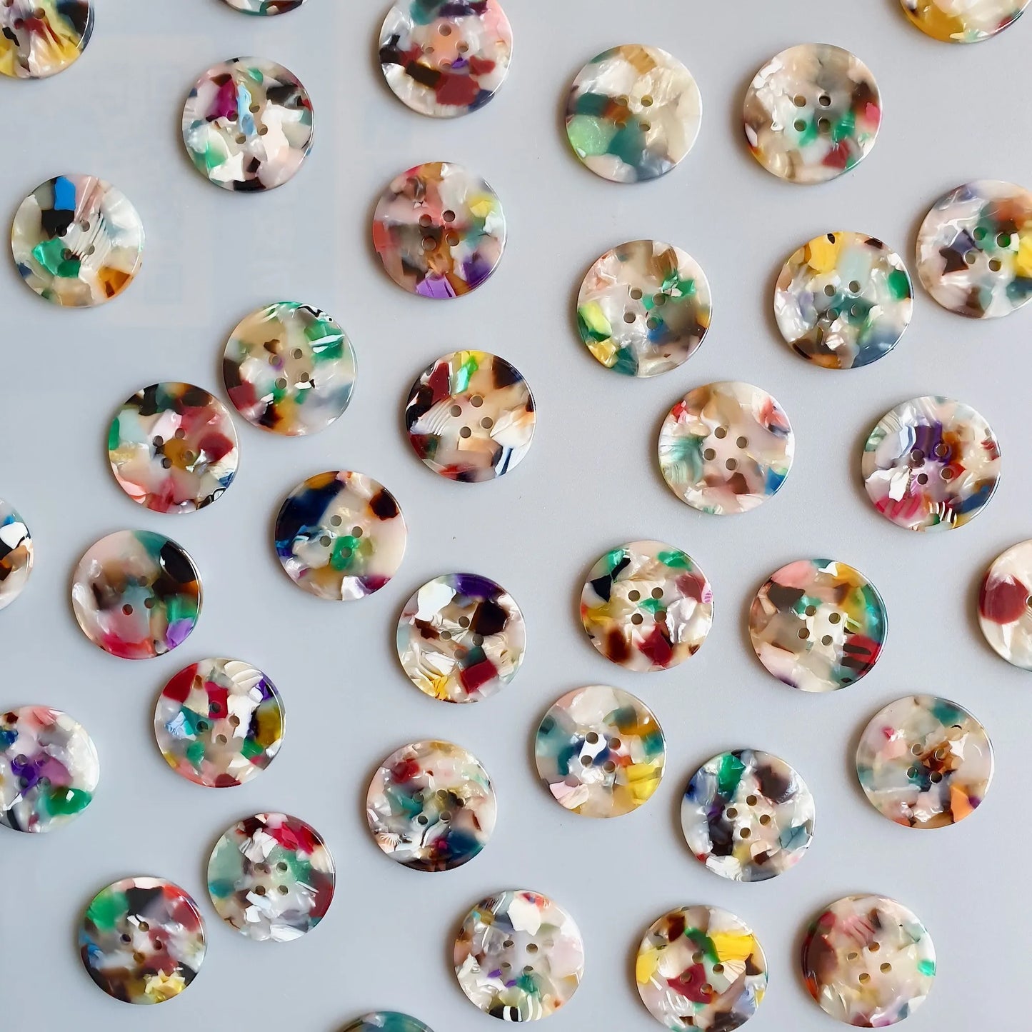 Pigeon wishes Buttons - Painterly button card (25mm coating size)