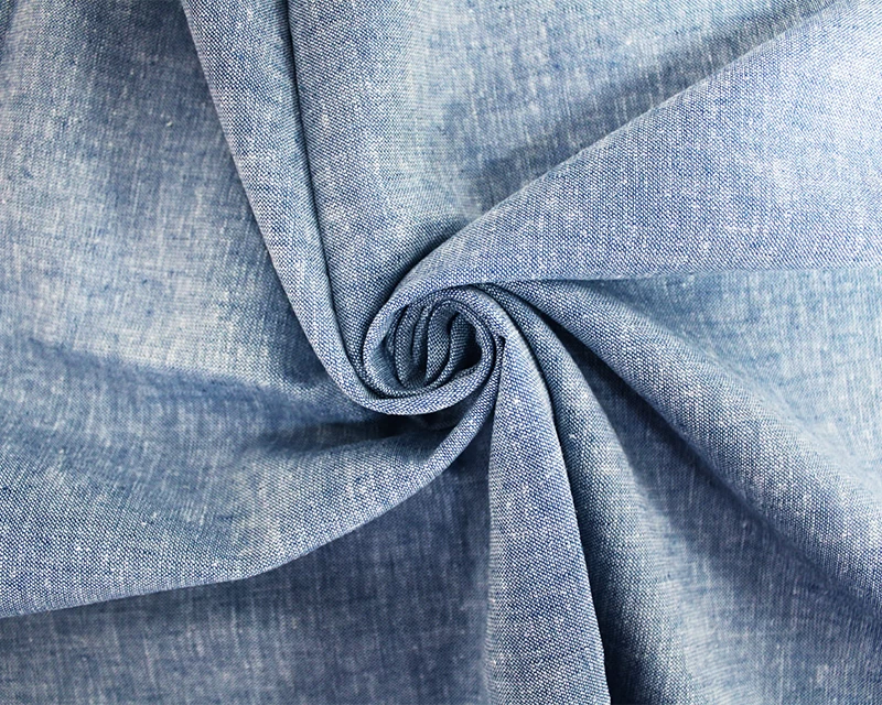Marl Cotton Linen Mix Blue