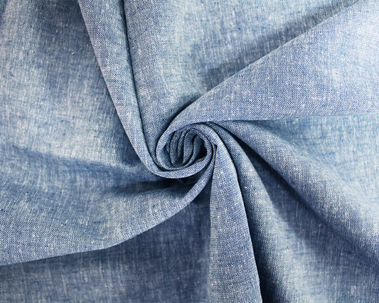 Marl Cotton Linen Mix Blue