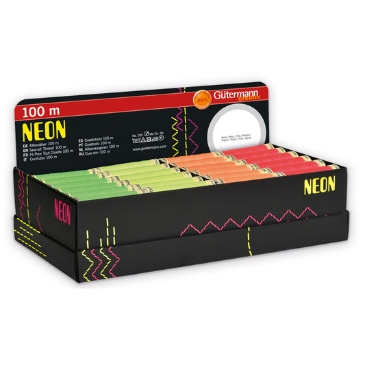 Gutermann neon thread 100m pink