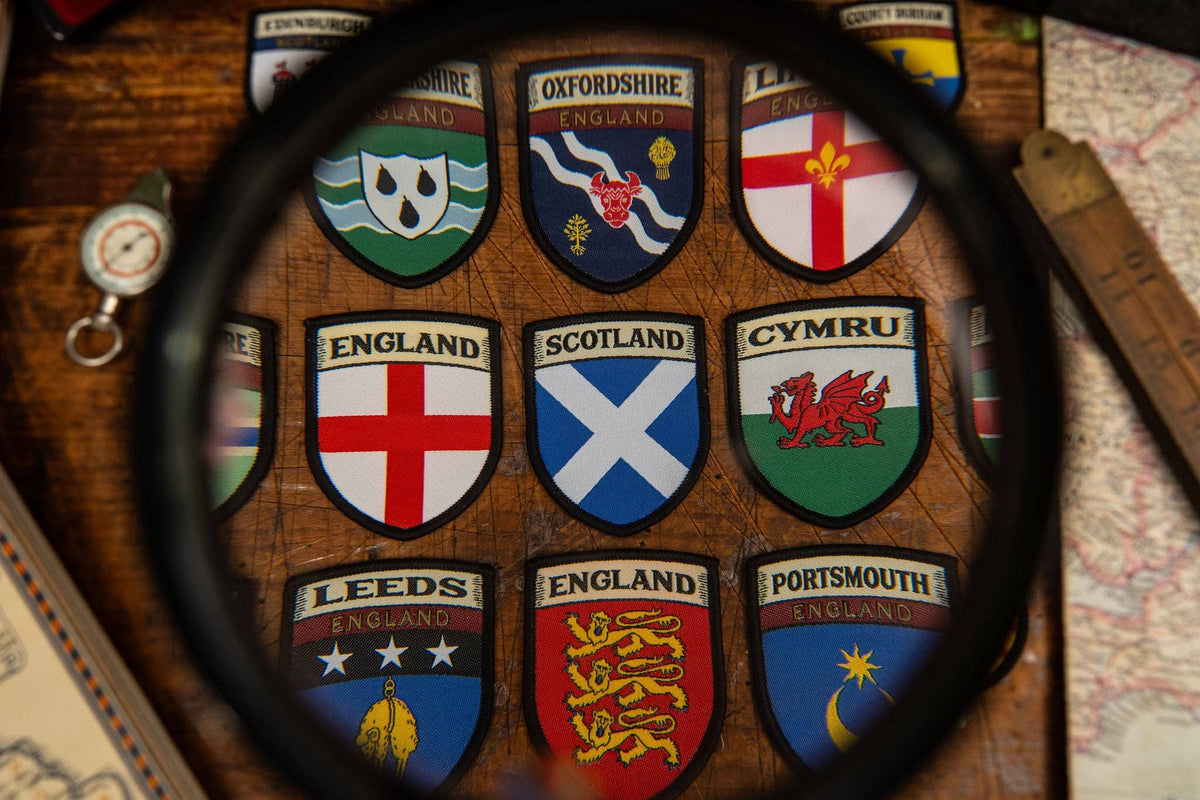 Gloucestershire county flag patch
