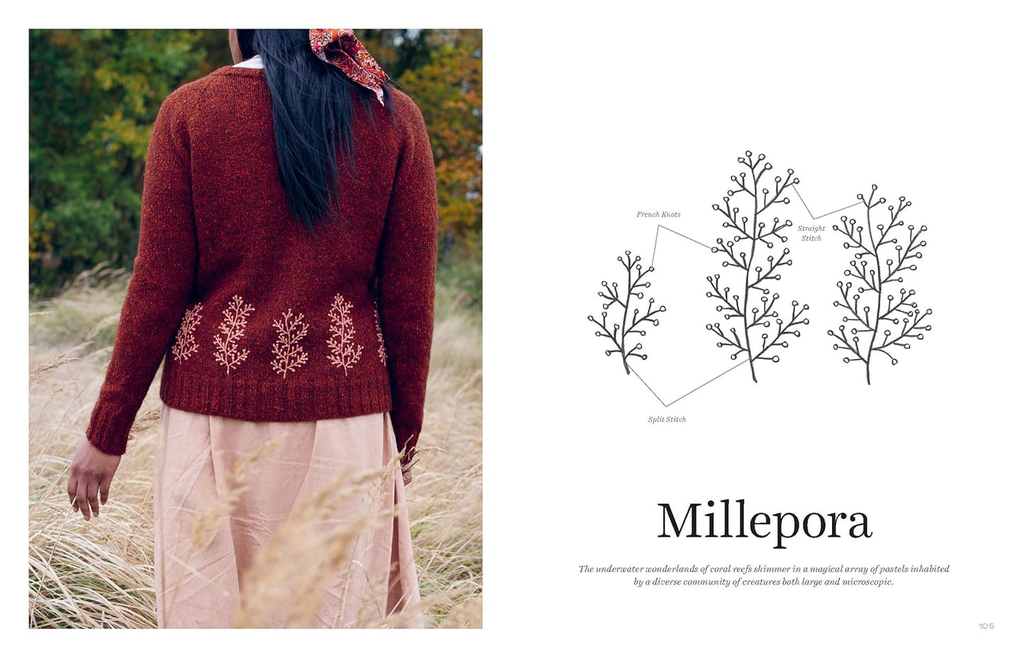 Embroidery on Knits by Judit Gummlich