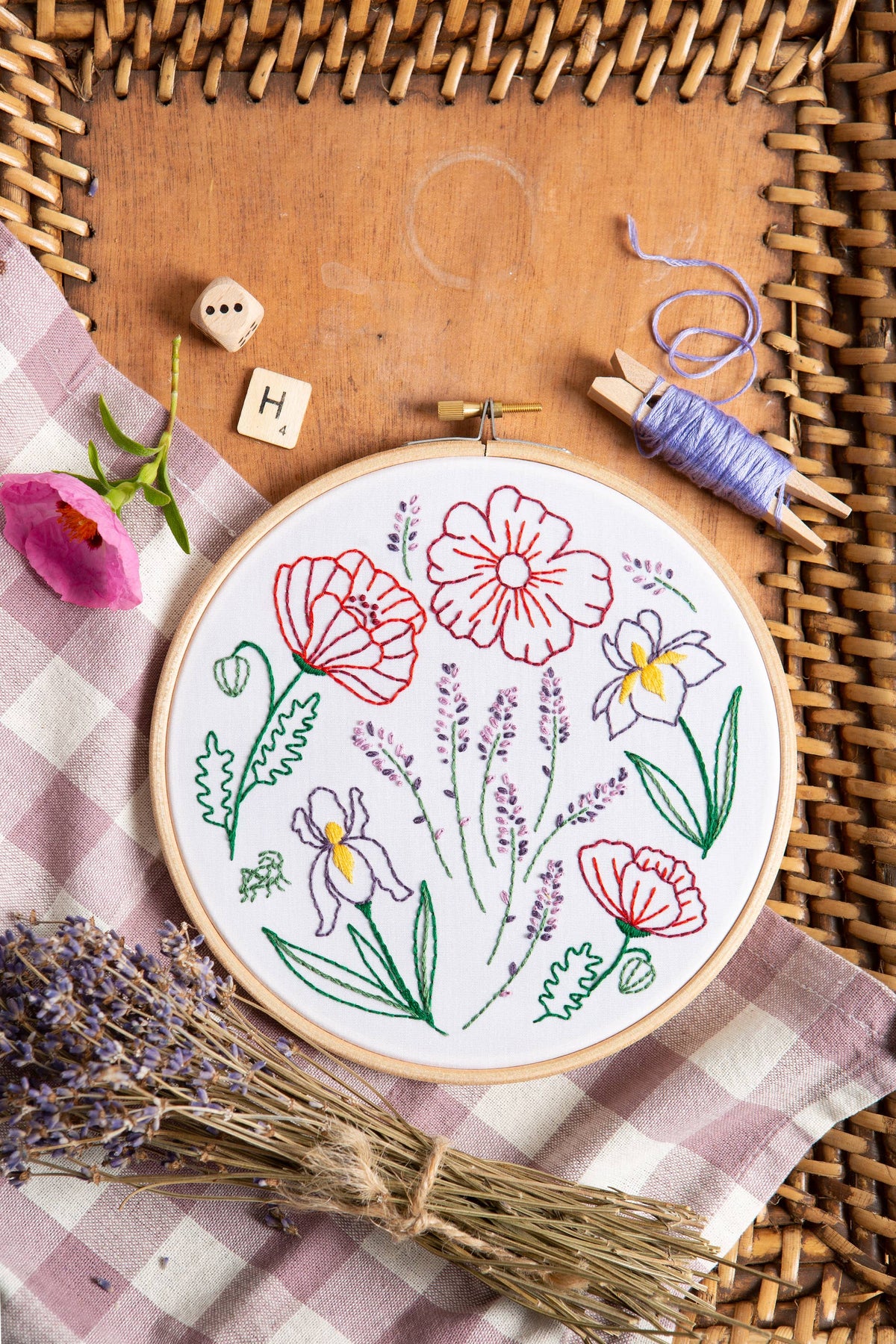 Fields of Provence Embroidery Kit | Beginner Craft Kit