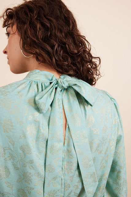 ROSE FOIL PRINT VISCOSE JAQUARD