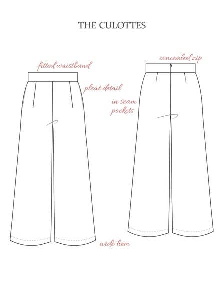 The Culottes Sewing Pattern - The Avid Seamstress
