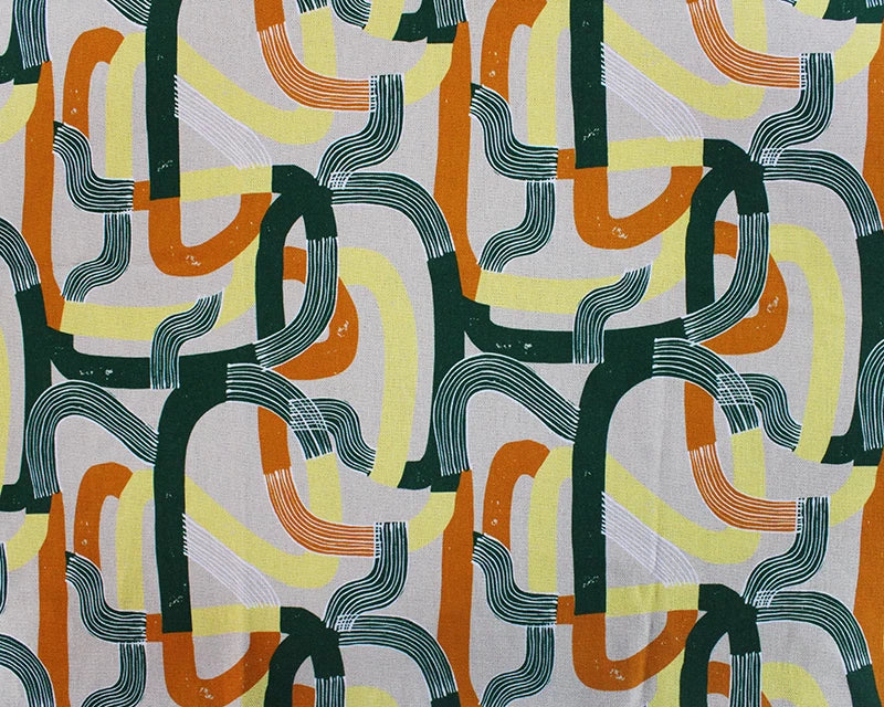 Geometric Dream Linen blend