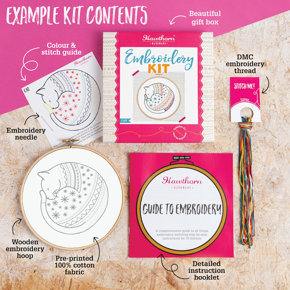 Fields of Provence Embroidery Kit | Beginner Craft Kit