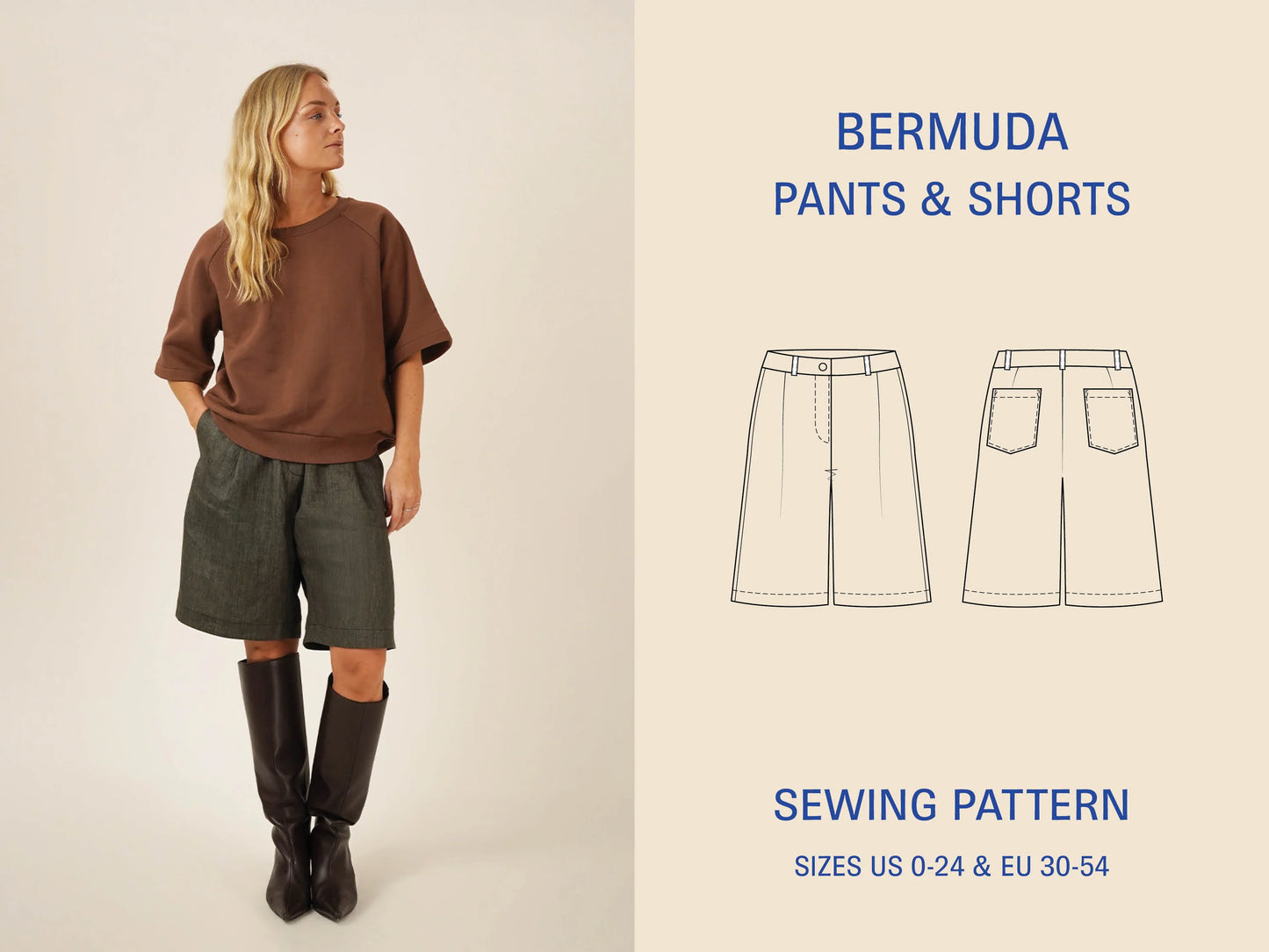 Wardrobe by me Bermuda Pants and Shorts Pattern