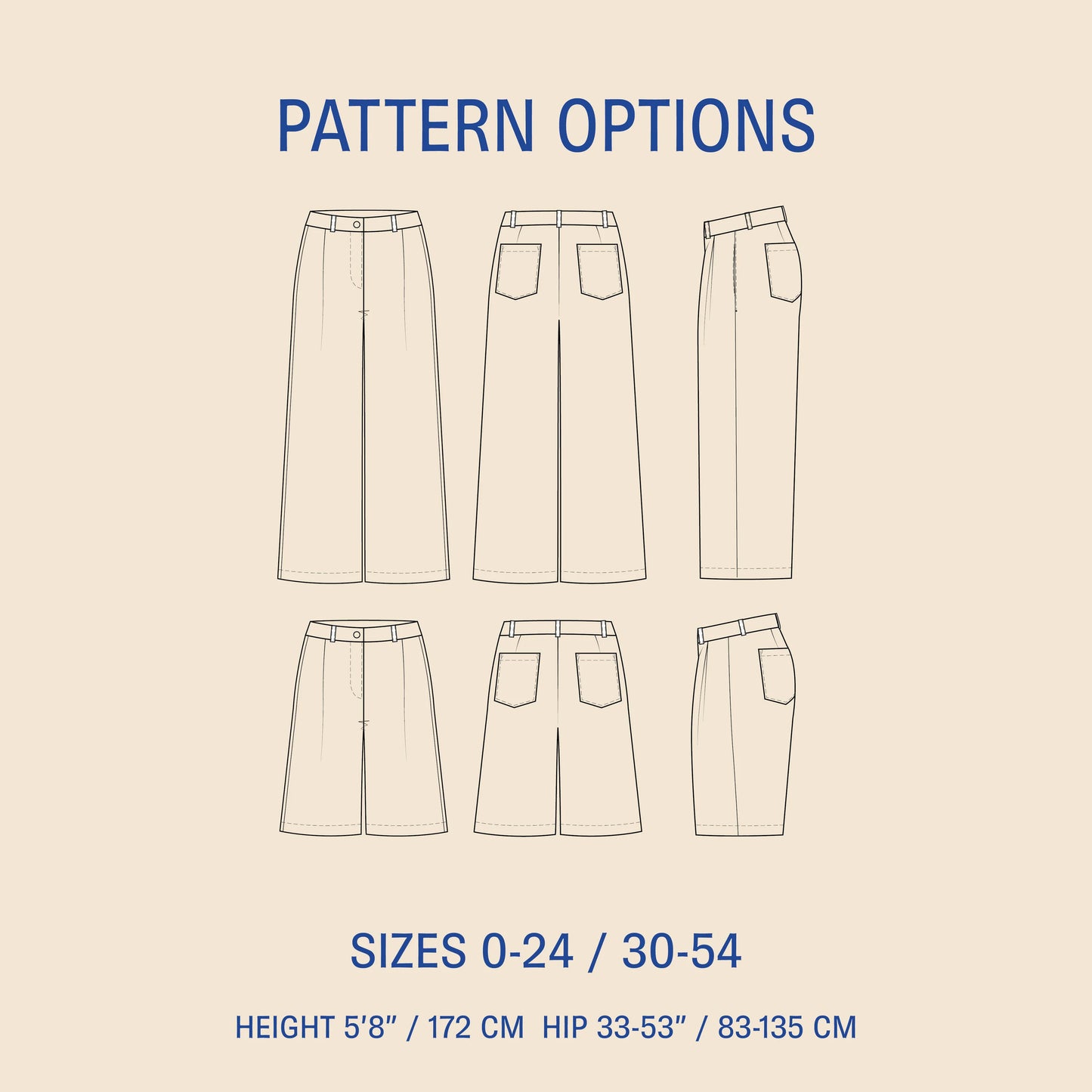 Wardrobe by me Bermuda Pants and Shorts Pattern