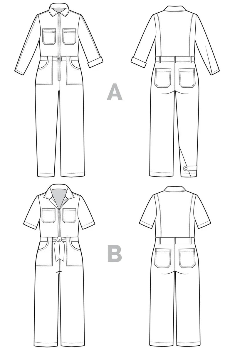 Blanca Flight Suit By Closet Core Patterns