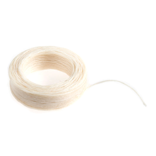 Waxed thread white 22m