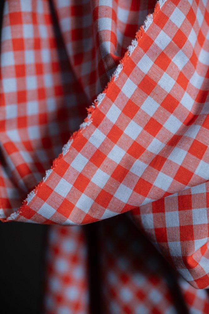 Merchant and Mills - HOT CANDY ORGANIC COTTON/LINEN GINGHAM