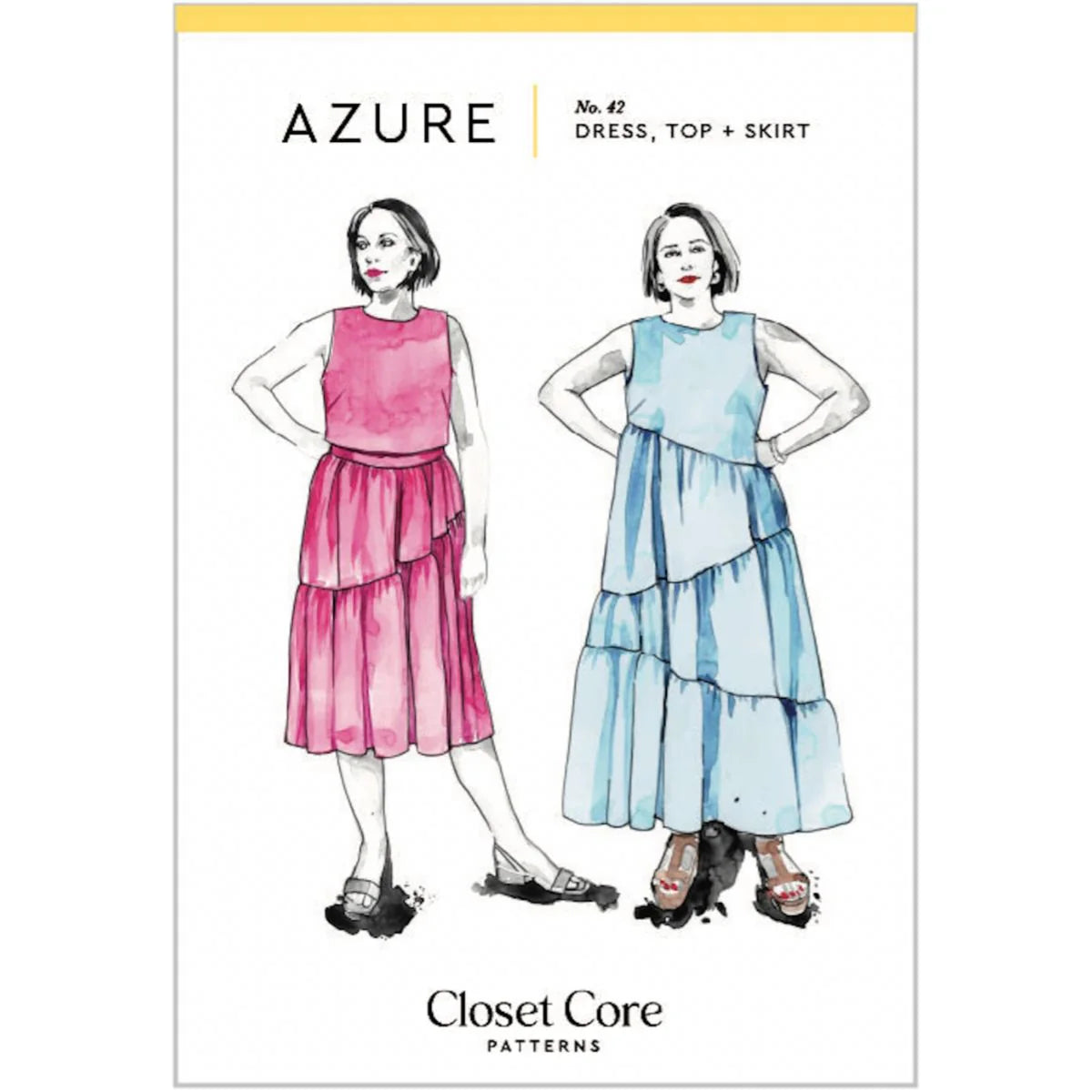 Azure Dress Skirt And Top By Closet Core Patterns