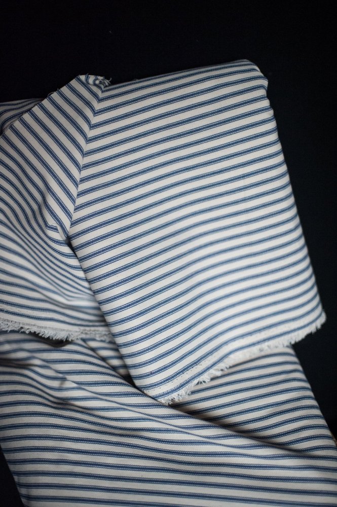 Merchant and Mills - TICKING BLUE EXTRA WIDE COTTON