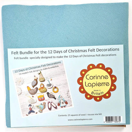 Corinne Lapierre - Felt Bundle for the 12 Days of Christmas Felt Decorations