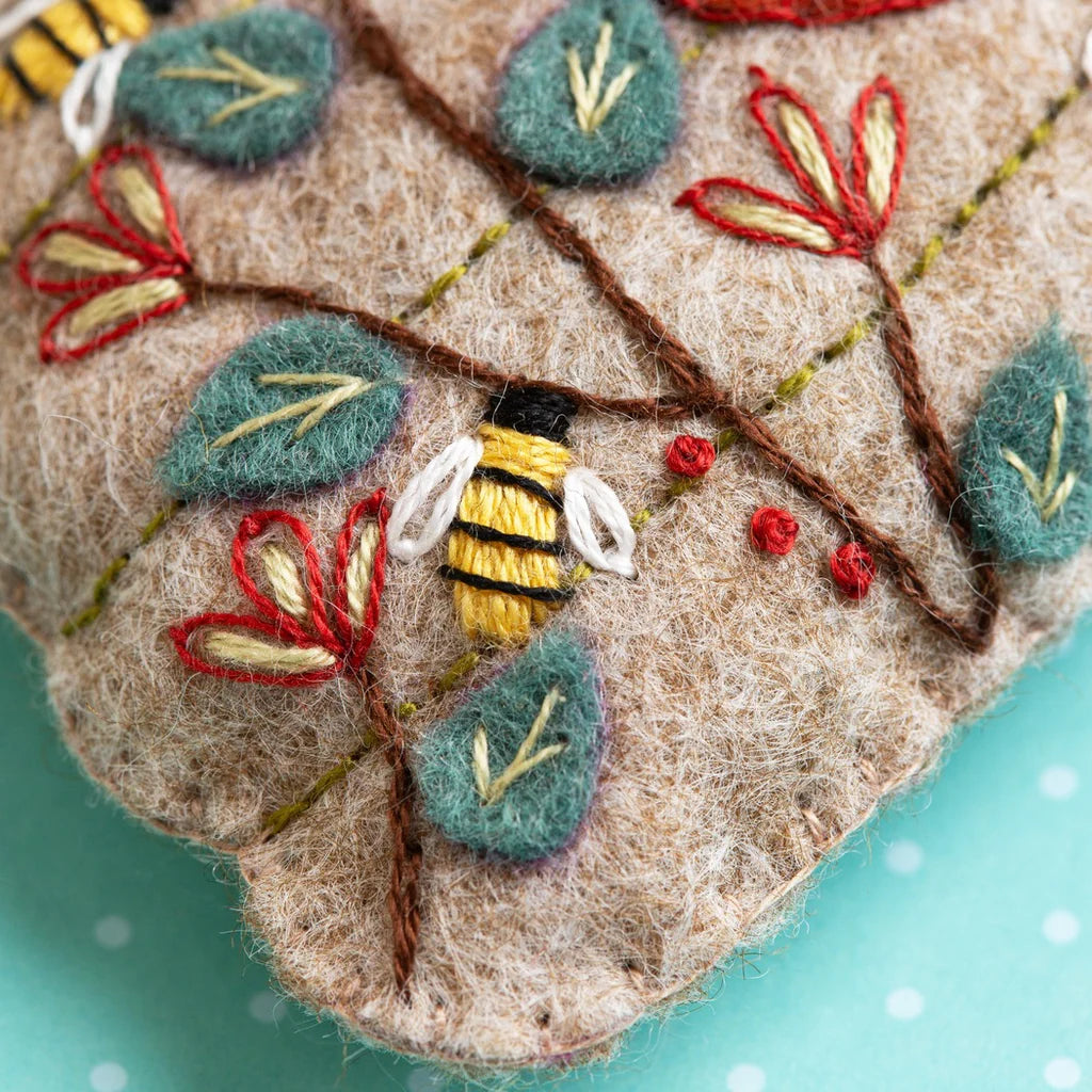 Corinne Lapierre Felt Craft Kit - Embroidered Beehive