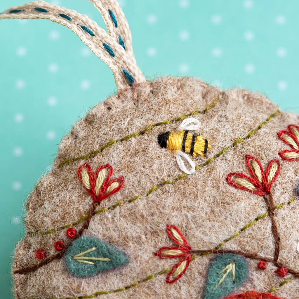 Corinne Lapierre Felt Craft Kit - Embroidered Beehive
