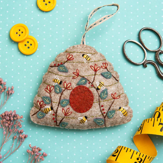 Corinne Lapierre Felt Craft Kit - Embroidered Beehive