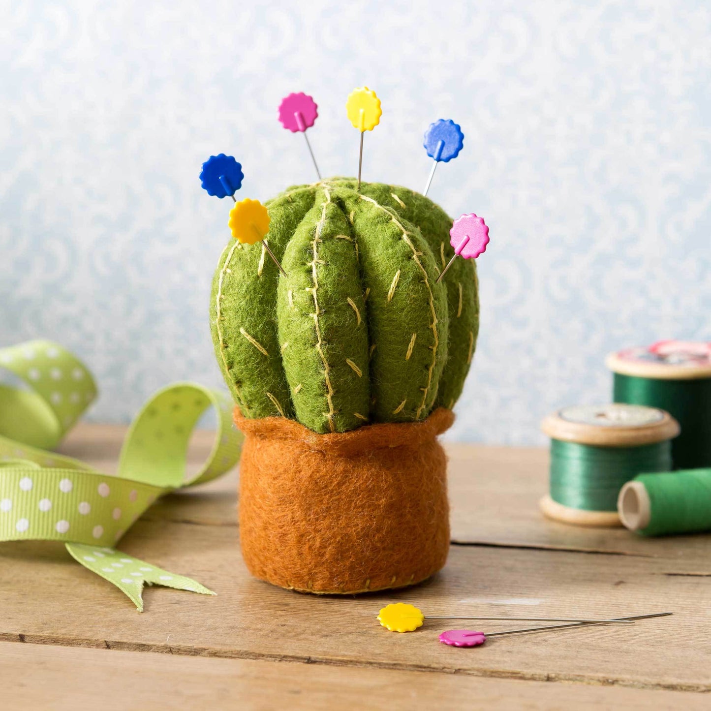 Corinne Lapierre Felt Craft Kit - Cactus Pincushion
