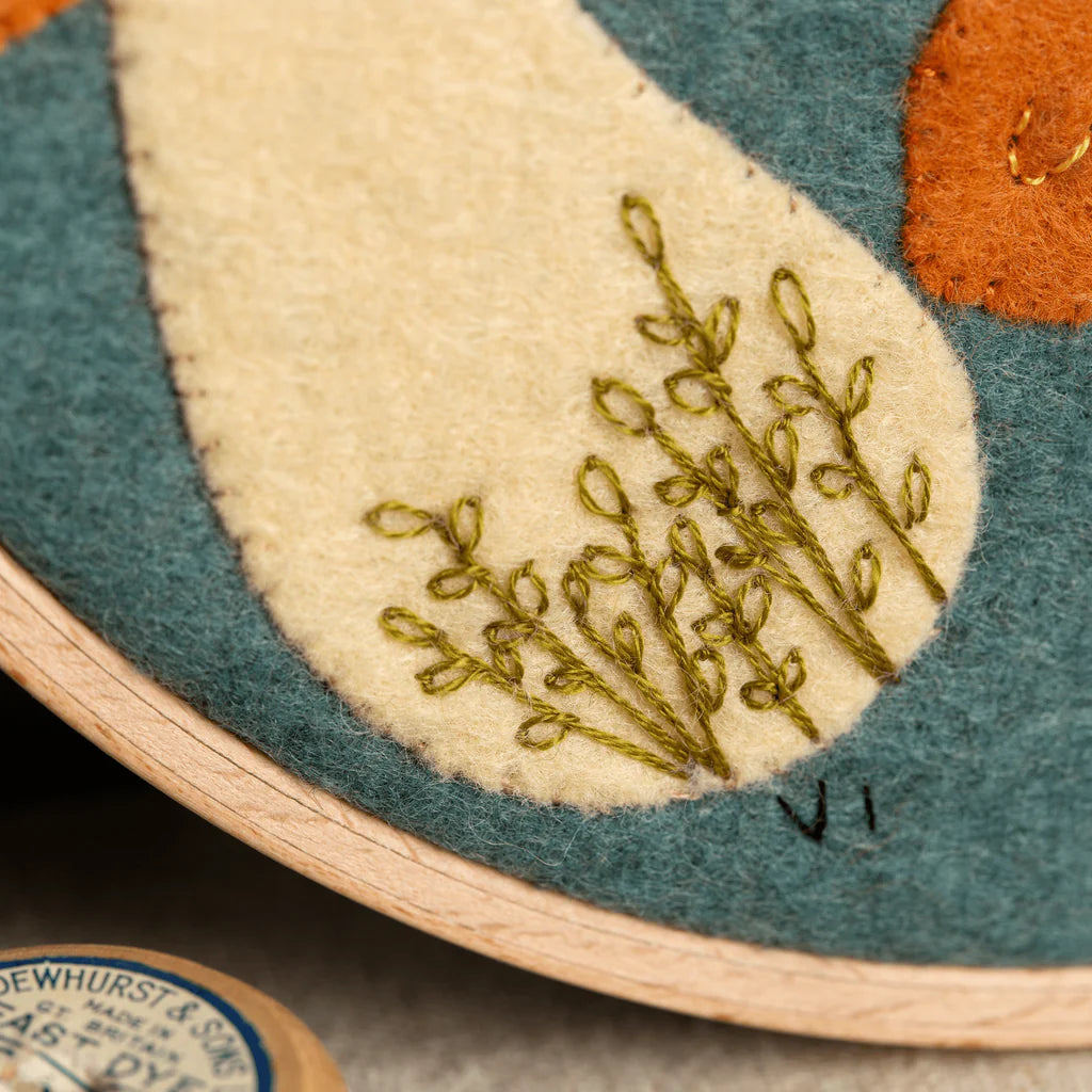 Corinne Lapierre - Felt Appliqué Hoop Kit Fungi