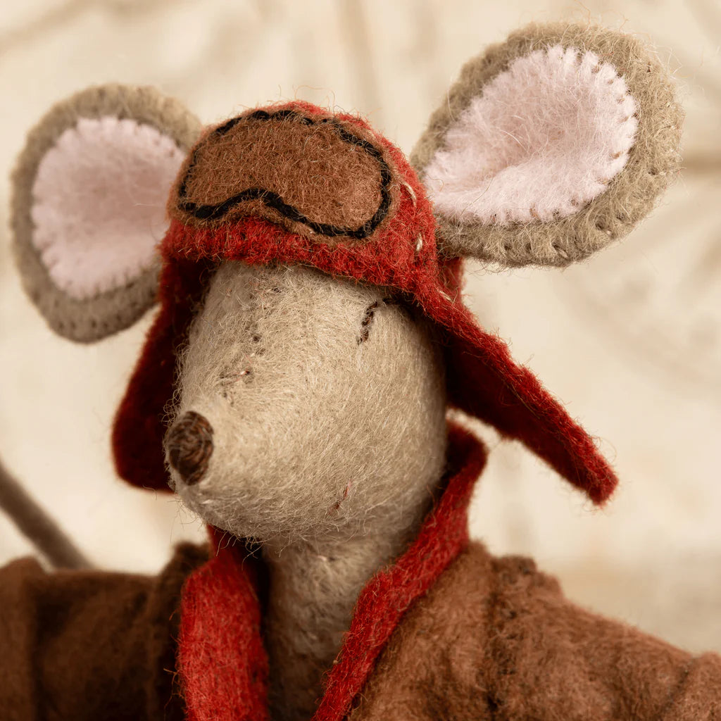 Corinne Lapierre Felt Craft Kit - Little Mouse, the Aviator