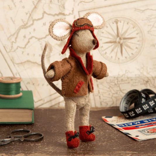 Corinne Lapierre Felt Craft Kit - Little Mouse, the Aviator