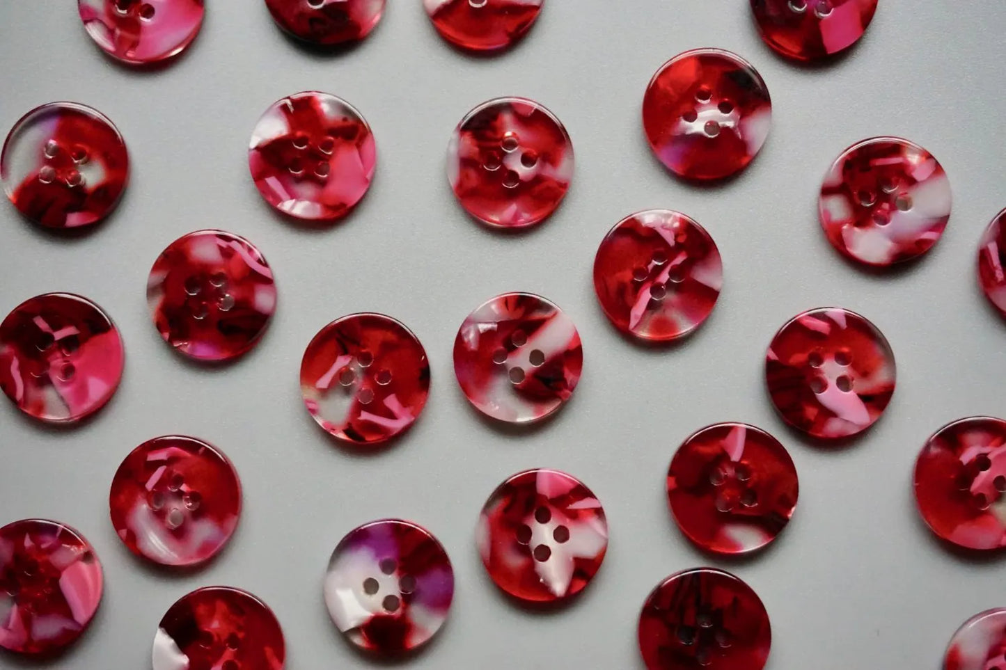 Cherry Bomb BUTTON SET (15MM SHIRTING SIZE)
