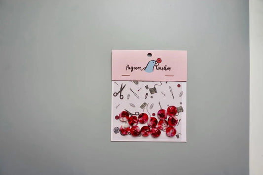 Cherry Bomb BUTTON SET (15MM SHIRTING SIZE)