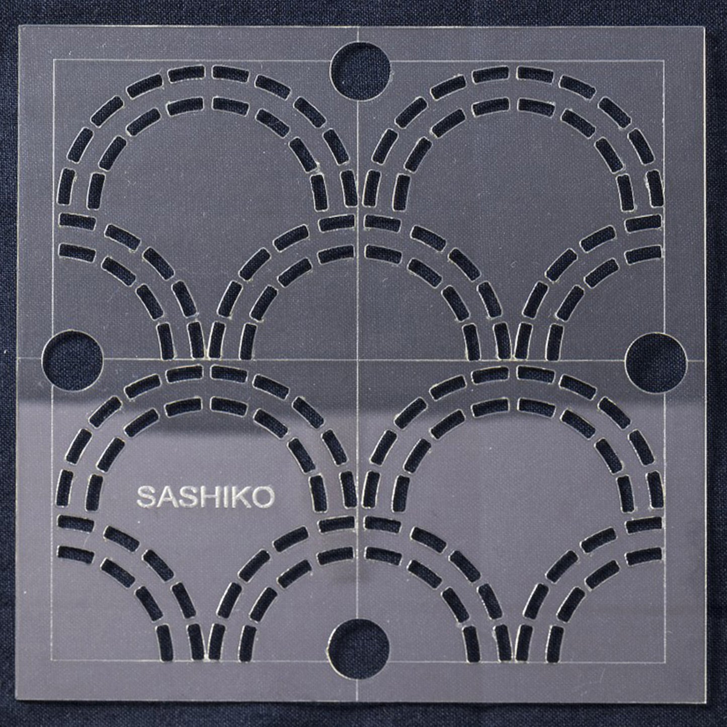 Sashiko: Template: 4in: Seigaiha Waves