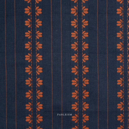 Navy Spice Deco Stripe from Fine & Dandy