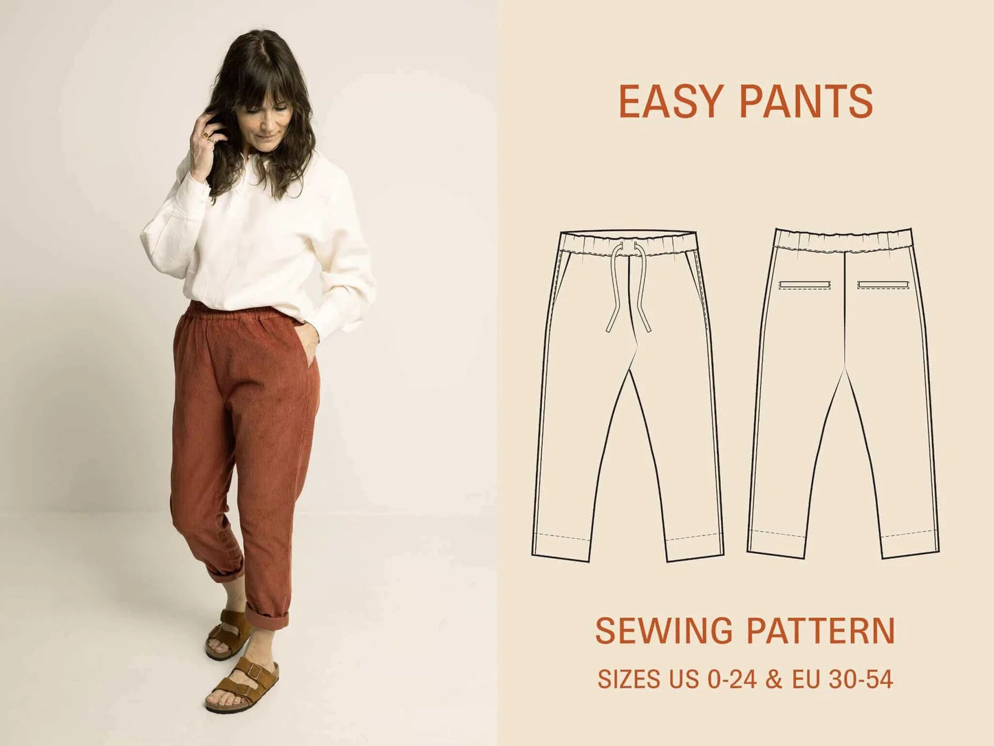Easy Pants Pattern by Wardrobe By Me