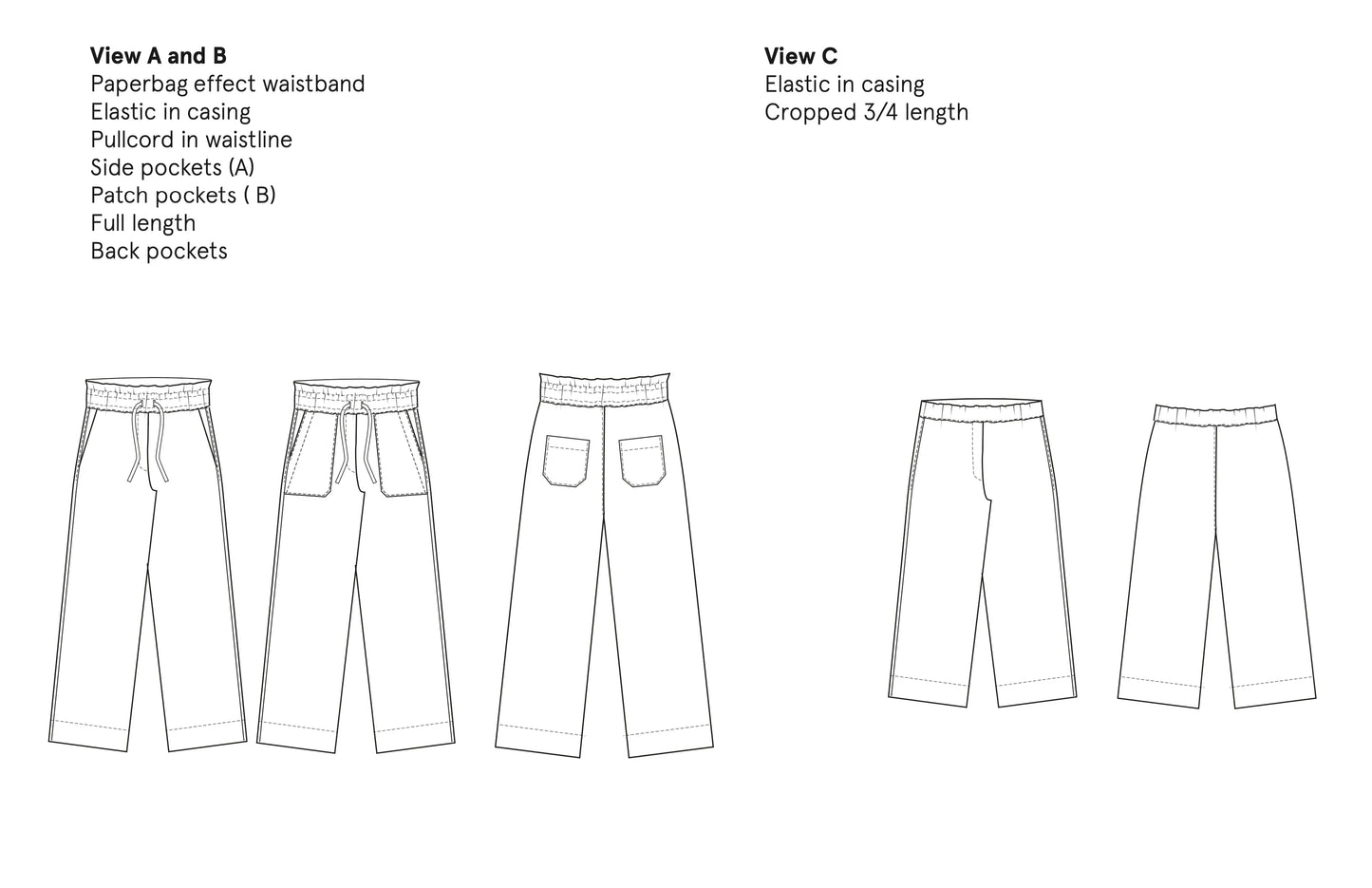 High Waist Pants Pattern By Wardrobe By Me
