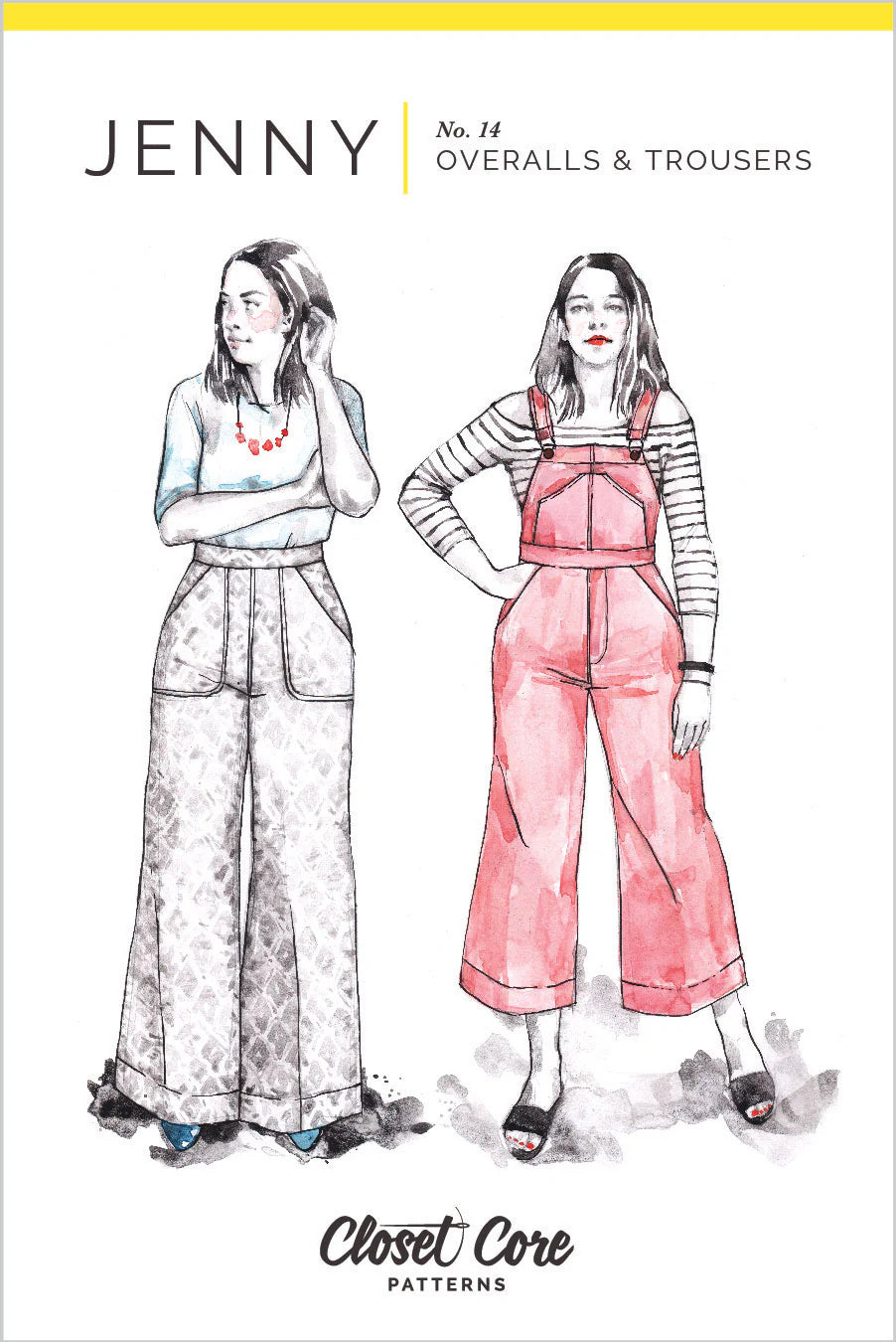 Jenny Trousers and Overall By Closet Core Patterns