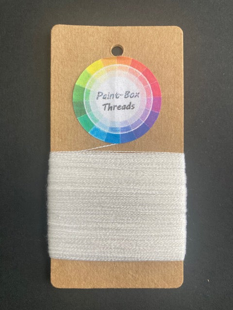 White Fine Silk Thread 50m - Paintbox Threads col. White