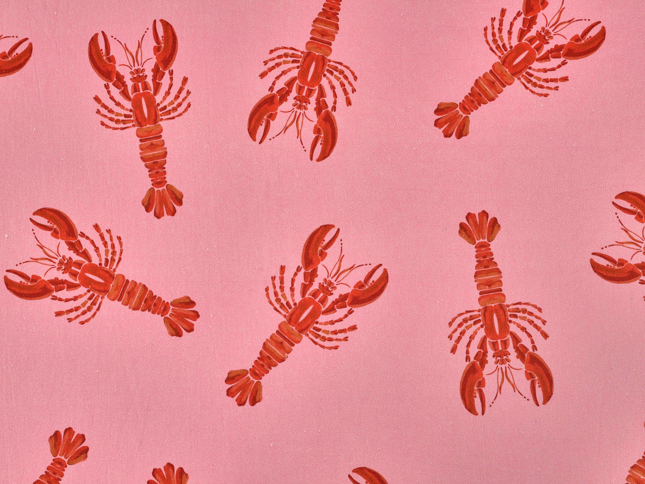 Lobster Viscose & Linen - Pink